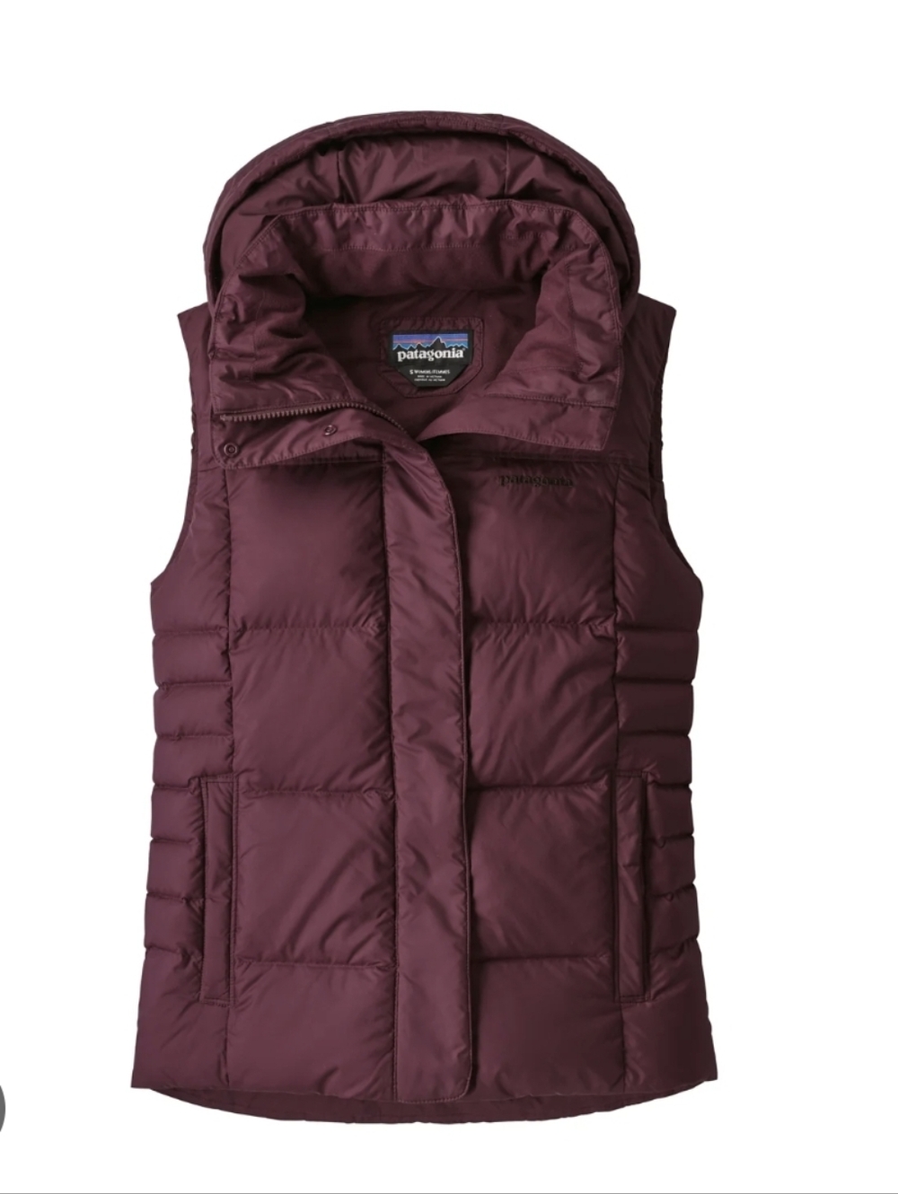 Patagonia Womens Down With It Puffer Vest Maroon Size XS